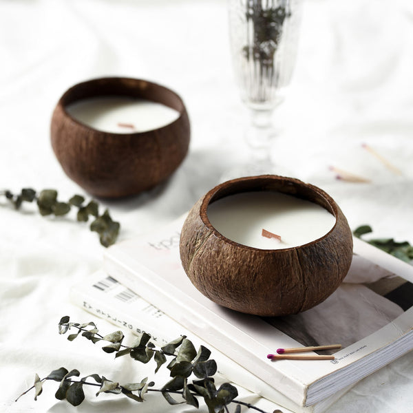 Coconut Shell Candle-3