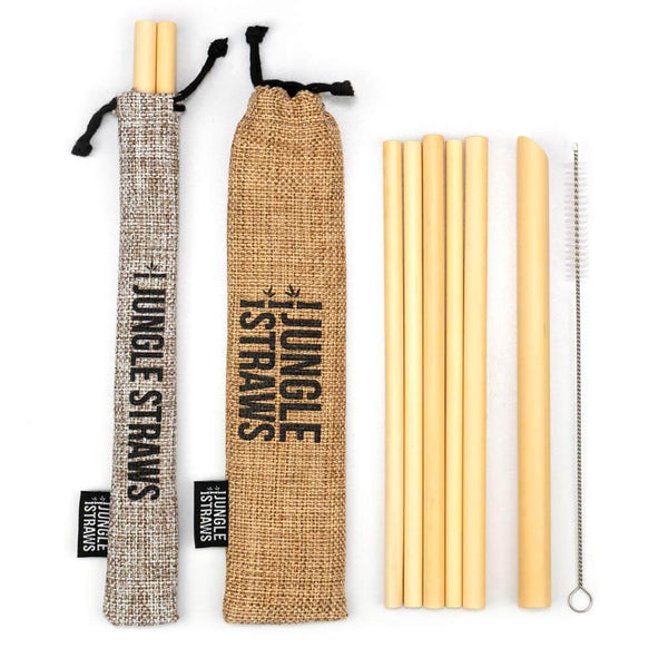 Reusable Bamboo Drinking Straws (Pack of 6)-1