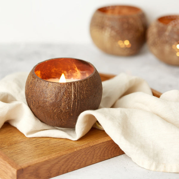 Coconut Shell Candle-2
