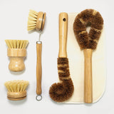 Plant Based Kitchen Scrubber Brush (6 Piece Starter Set)-1