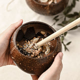 Natural Coconut Shell Cups (Set of 2)-4