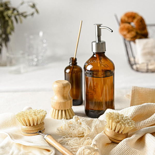 Plant Based Kitchen Scrubber Brush (6 Piece Starter Set)-3