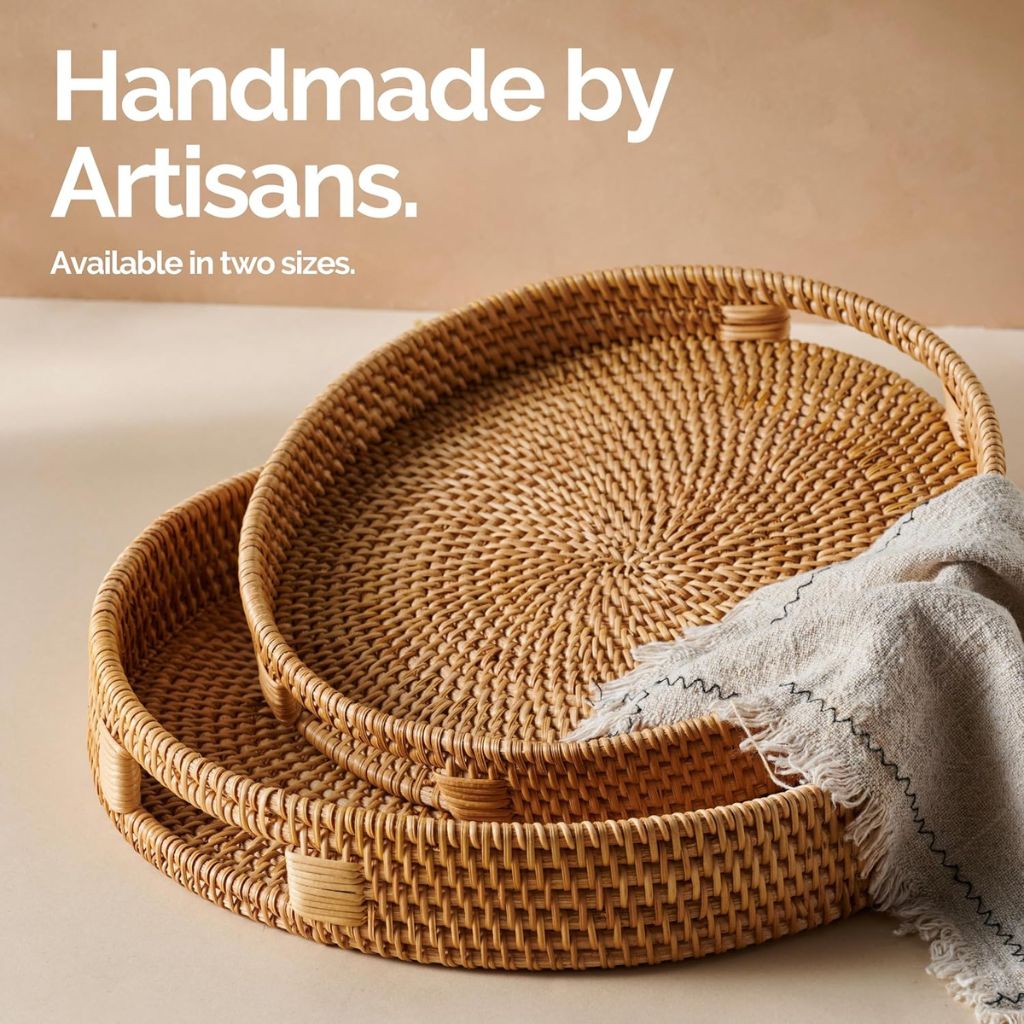 Rattan Trays (Multiple Sizes)-2